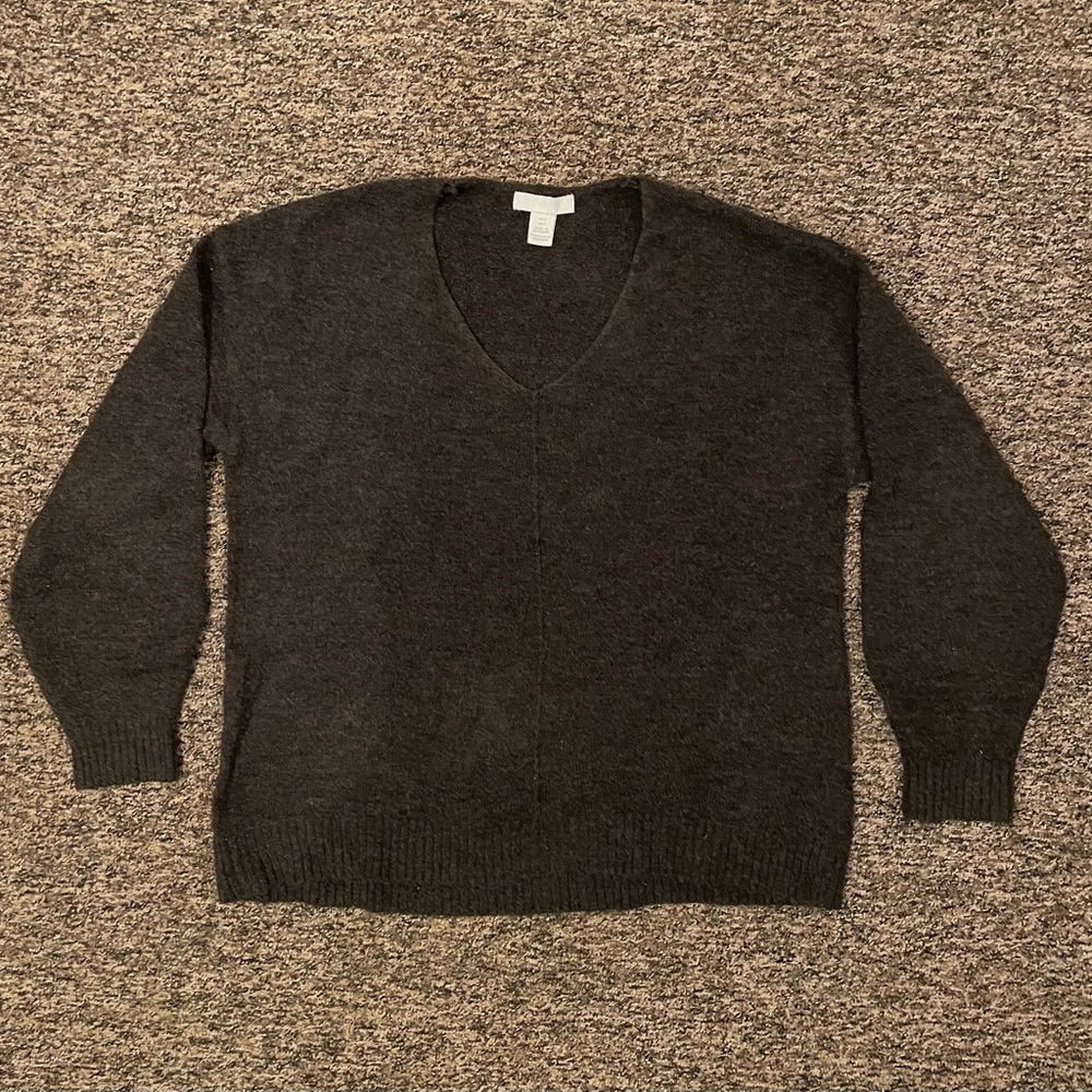 Oversized charcoal grey sweater